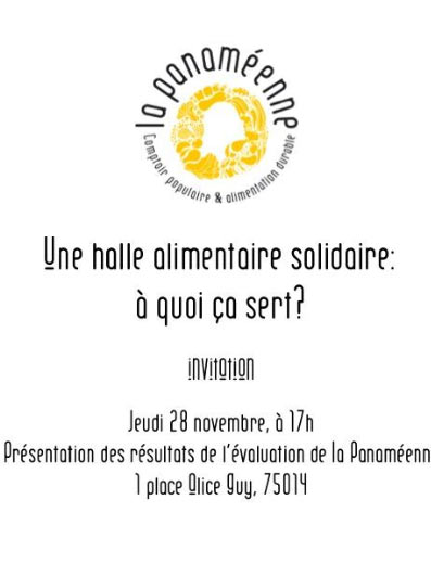 Invitation flyer, La Panaméenne public event, Paris